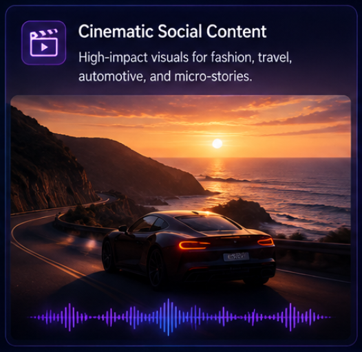 MiniMax H3 cinematic social content example