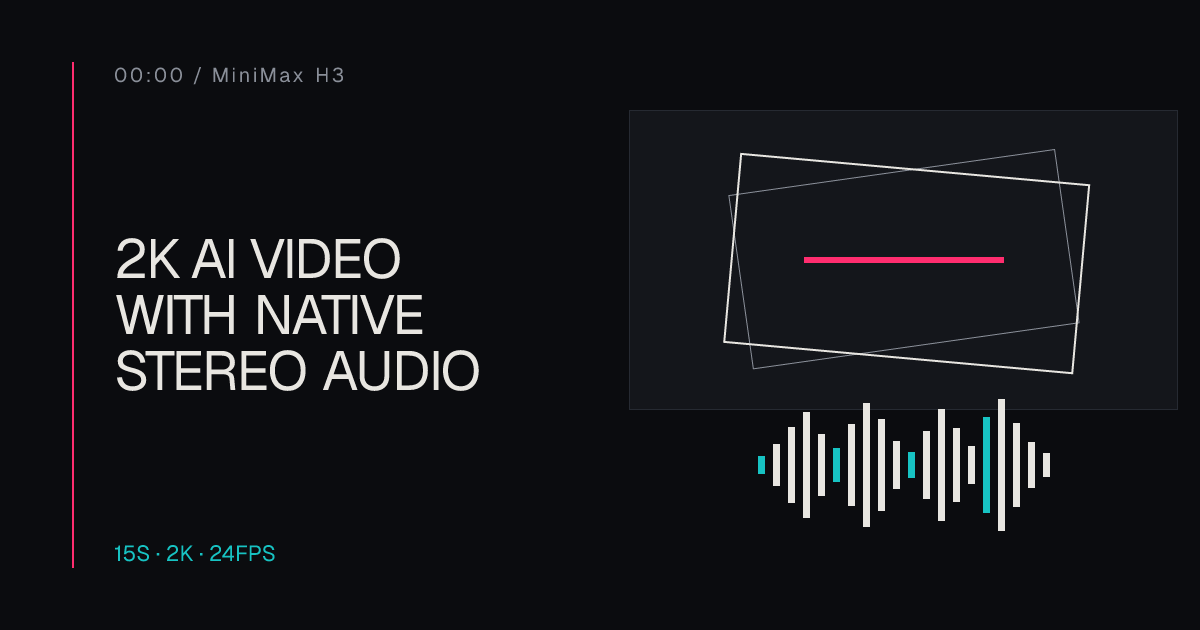MiniMax H3 official product preview showing the interface and core visual identity